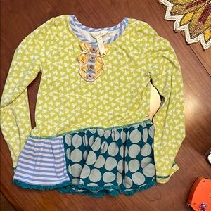 Matilda Jane Yellow and Blue Long Sleeve Tee